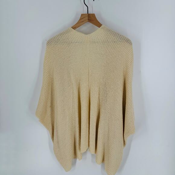 Anthropologie Akemi + Kin Cream Knit Open Front Draped Cardigan One Size - Picture 2 of 5